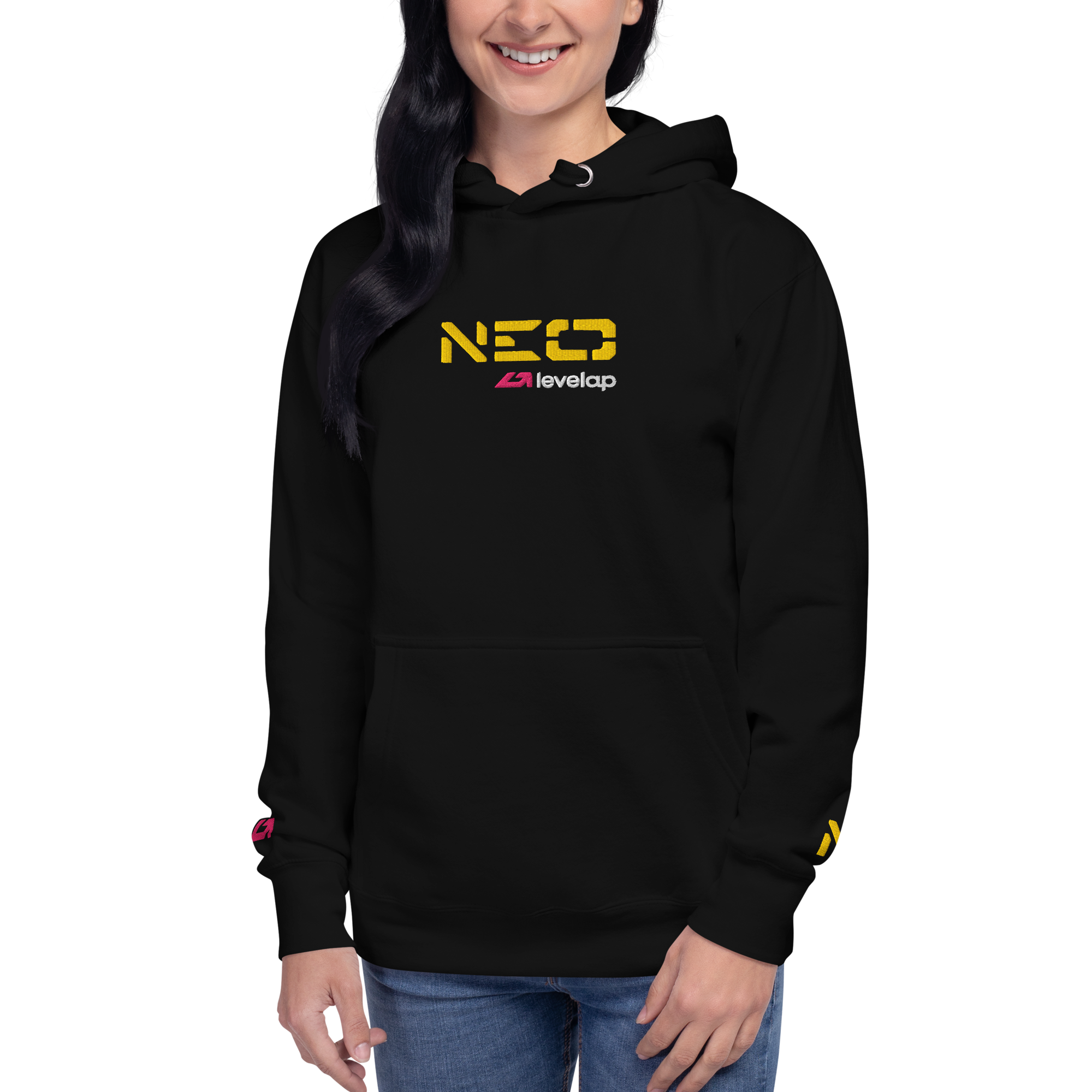 Sudadera mujer negra frontal