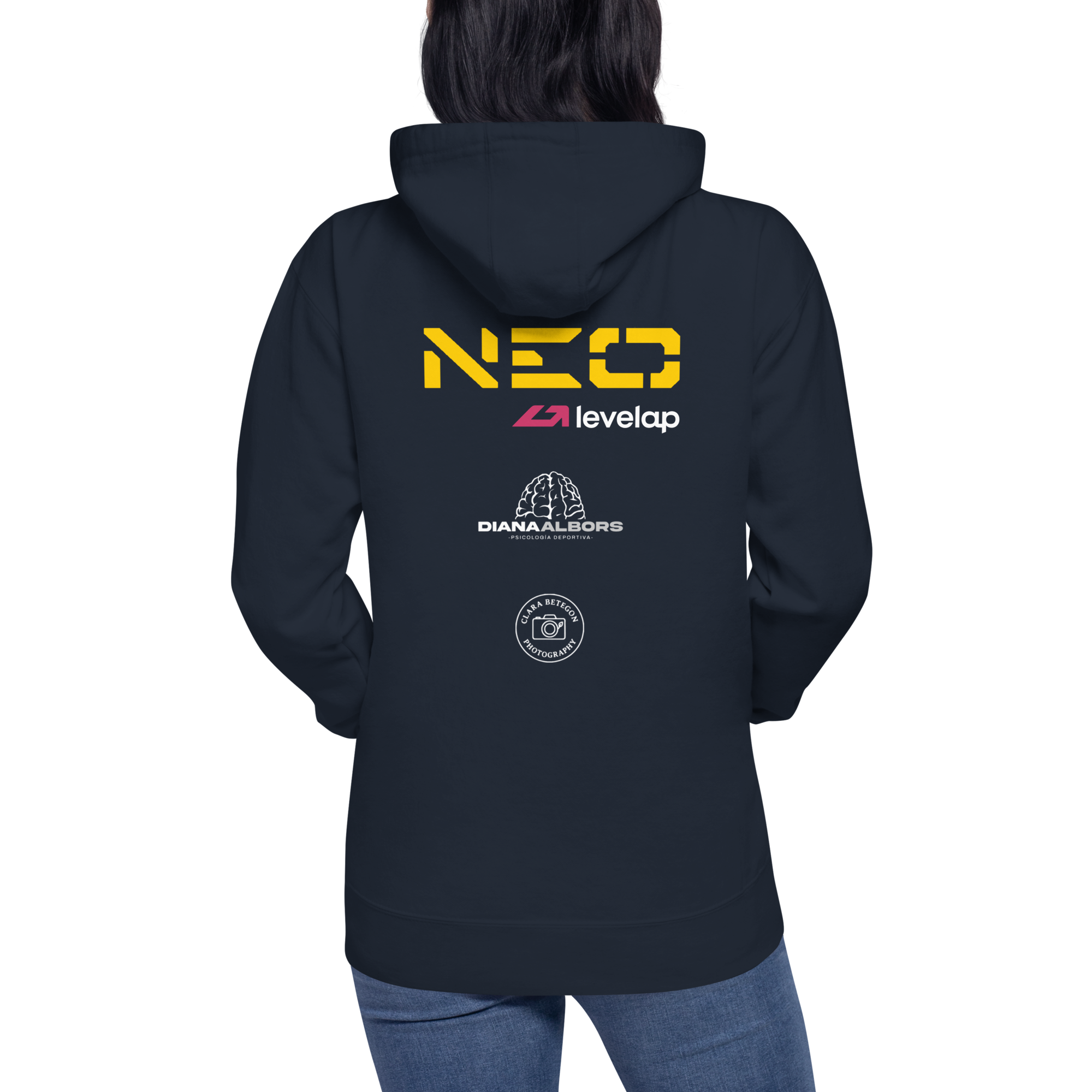 Sudadera mujer navy blazer trasera