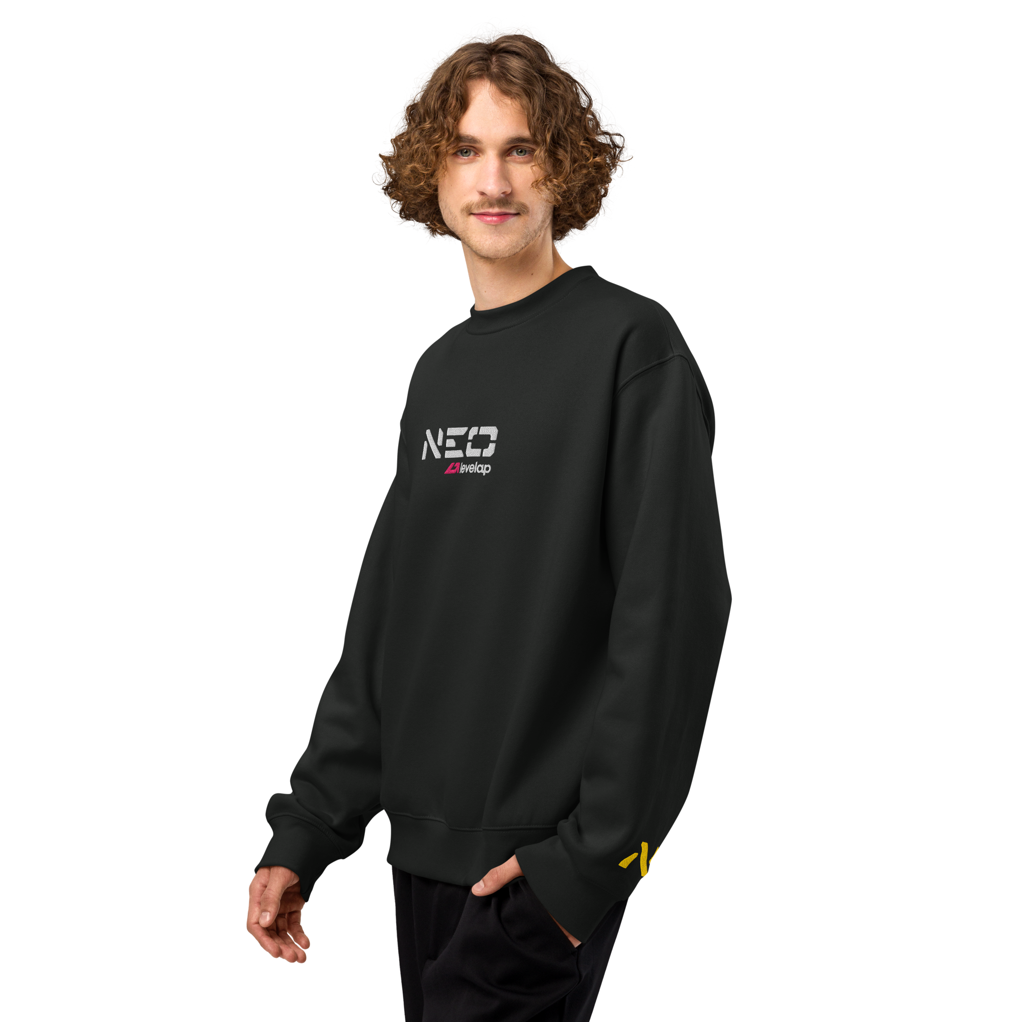 Sudadera oversize vintage lateral izquierdo