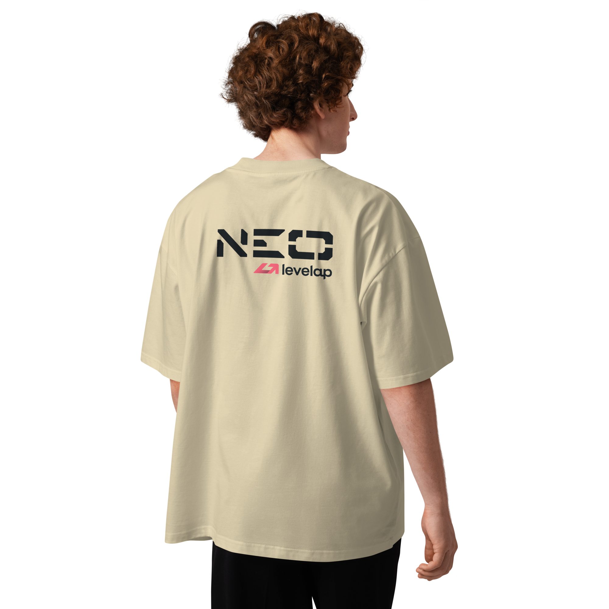 T-shirt oversize stone trasera