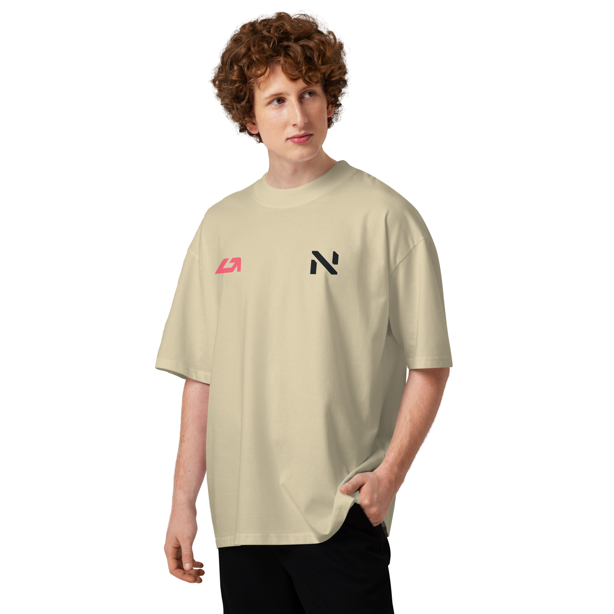 T-shirt oversize stone frontal