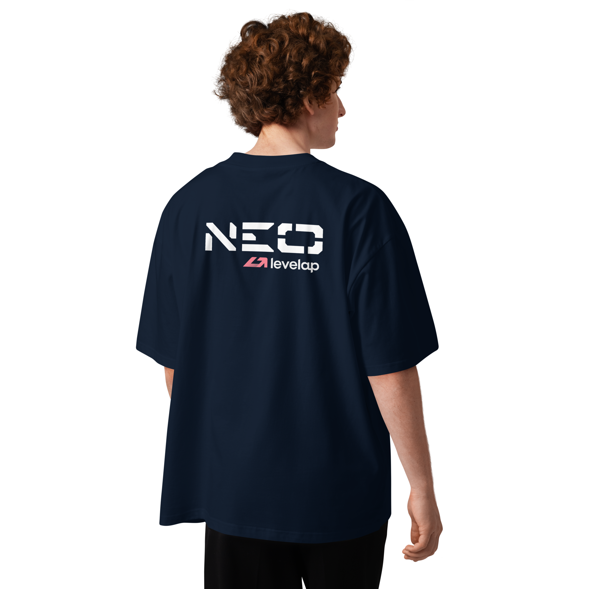 T-shirt oversize french navy trasera