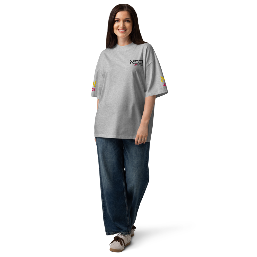 T-shirt oversize 3 heather grey frontal 2