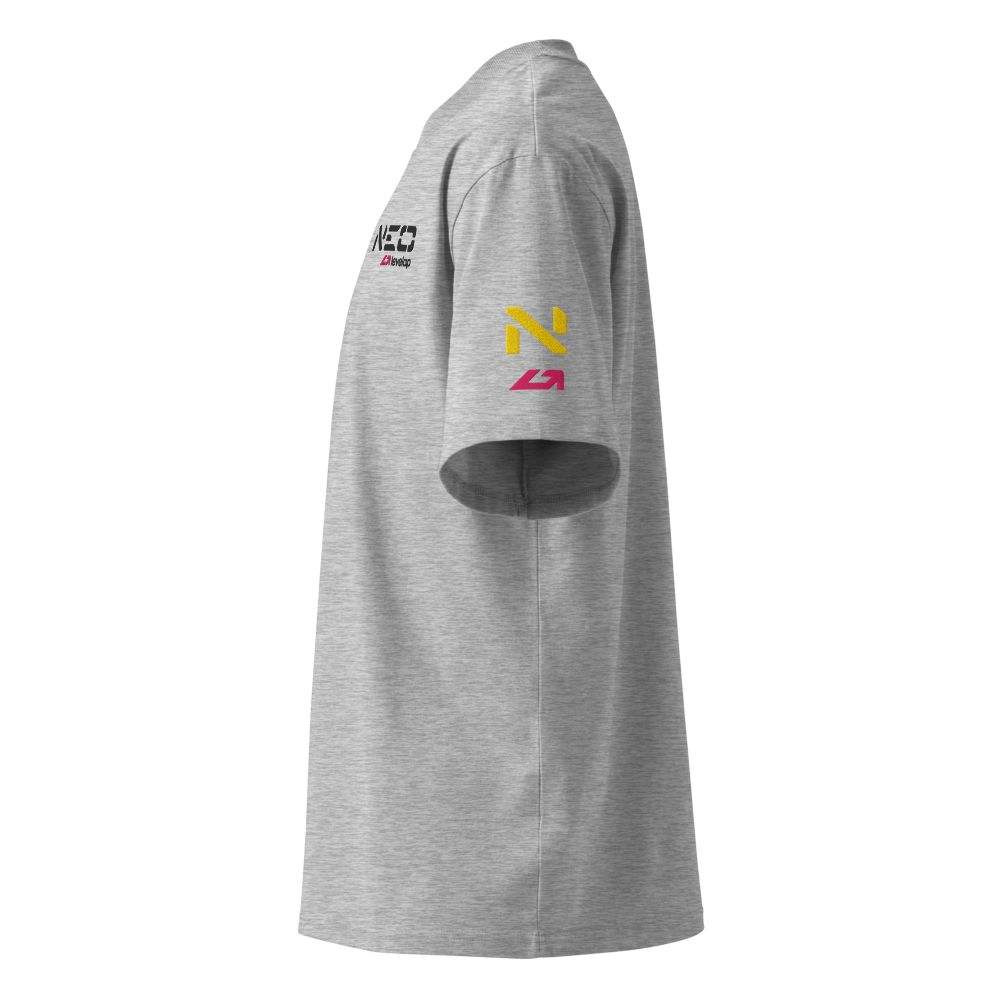 T-shirt oversize 3 heather grey izquierda