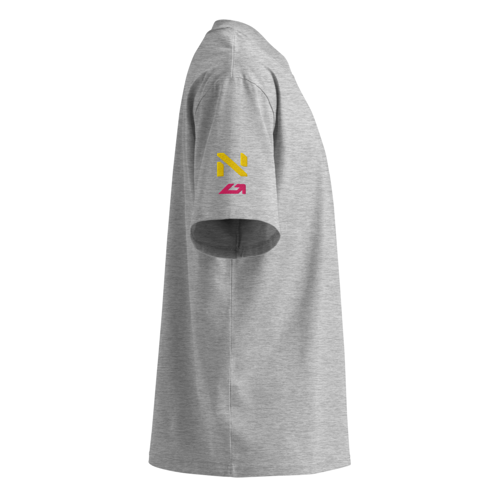 T-shirt oversize 3 heather grey derecha